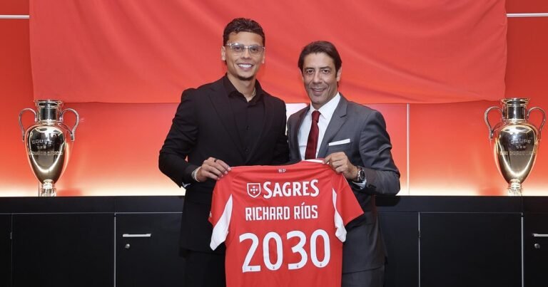 Rui Costa apoia Richard Ríos: "Não é possível exigir que ele drible 30 adversários por partida ou marque 40 gols por temporada