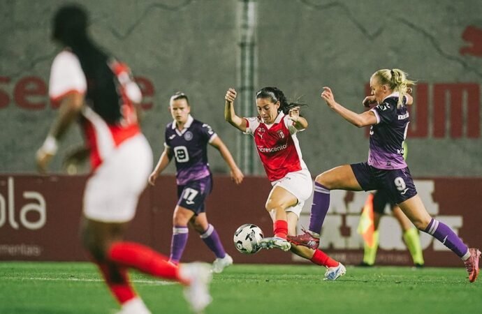 Golo no fim do tempo extra elimina SC Braga da Taça Europeia feminina