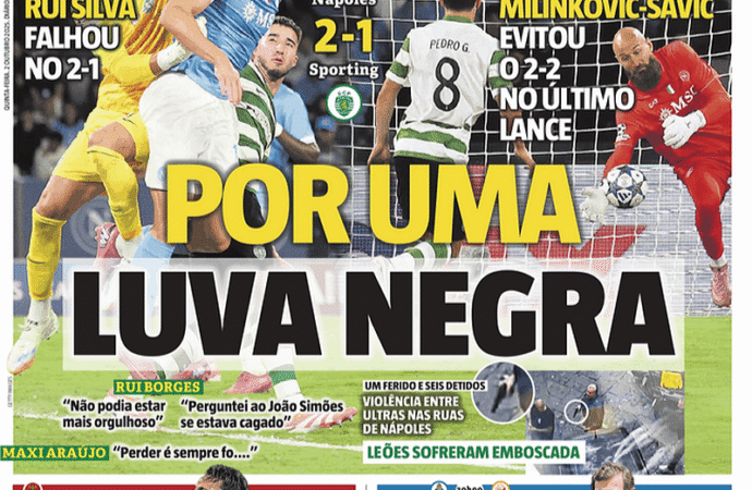 Análise da mídia: A desventura do Sporting ‘por um manto escuro’ e os ‘números positivos’ do FC Porto