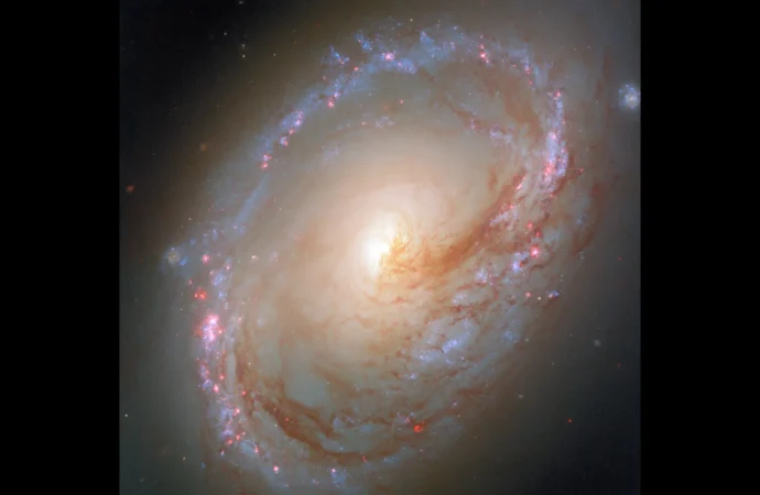 Hubble descobre estrelas jovens em uma galáxia dilacerada pela gravidade