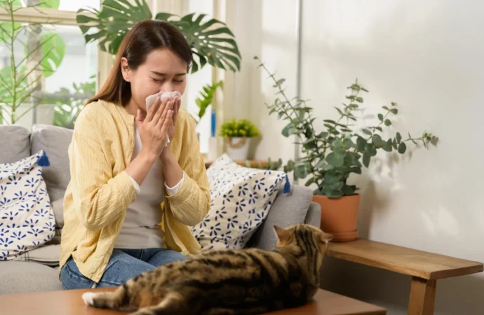 Espirros: Gatos ou poeira? Luz UV segura pode desativar alérgenos em poucos minutos.