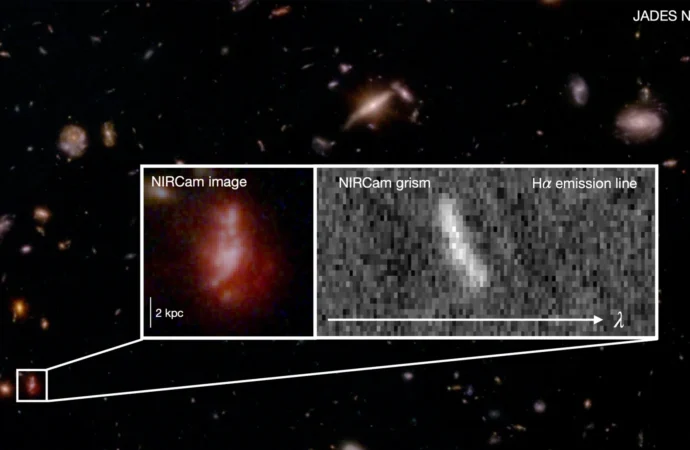 O Webb desvenda que as primeiras galáxias do Universo eram uma bagunça caótica.