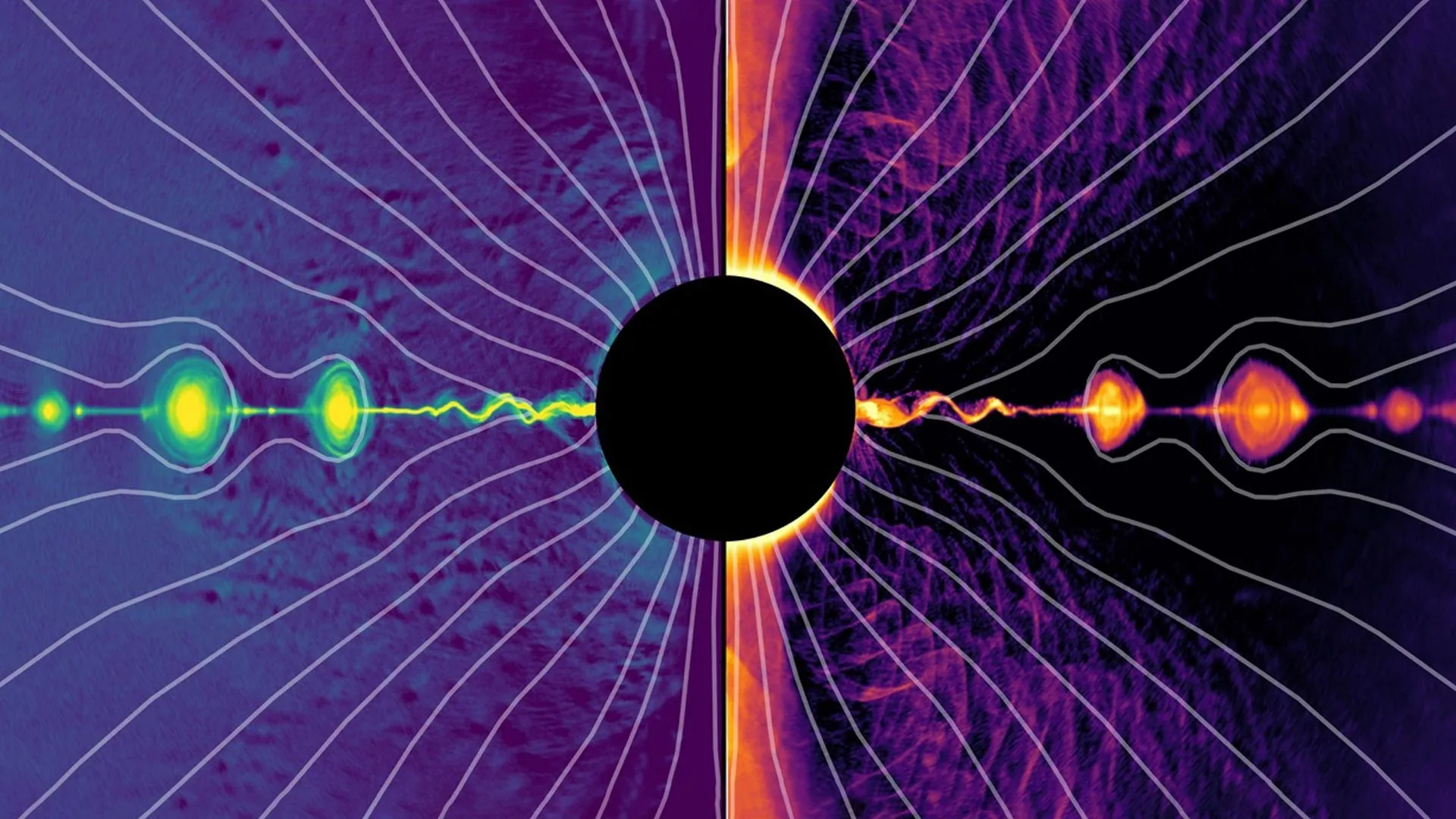 Cientistas revelam uma fonte de energia oculta dentro de um colossal buraco negro.