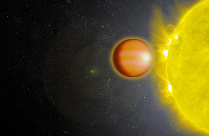JWST revela impressionante visão tridimensional da atmosfera intensa de um planeta
