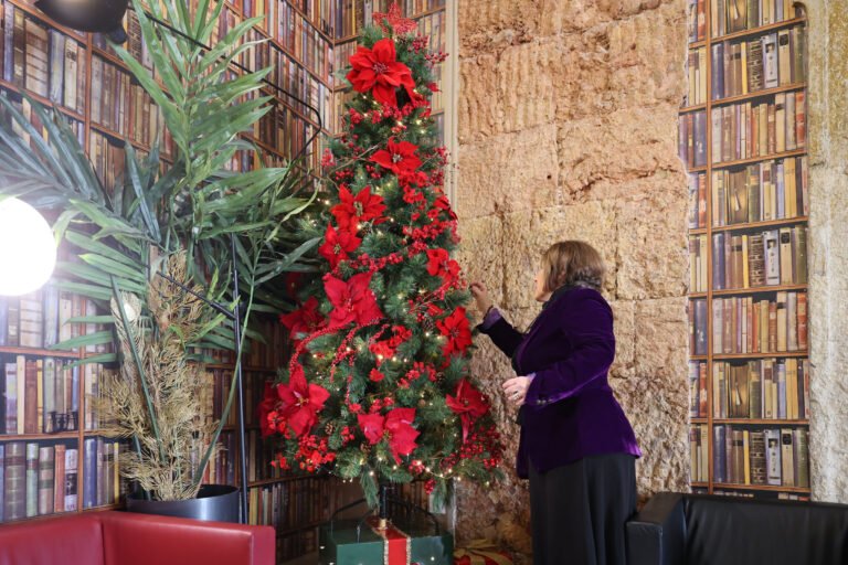 Edifícios públicos enfeitam-se para as festas com o talento dos colaboradores