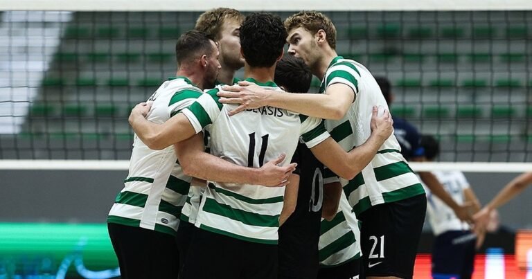 Voleibol: Sporting triunfa sobre CA Madalena. Benfica bate Santo Tirso e continua a caça ao líder Leão.