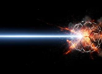 Filmes de raios X mostram como lasers intensos destroem uma bolinha de carbono.
