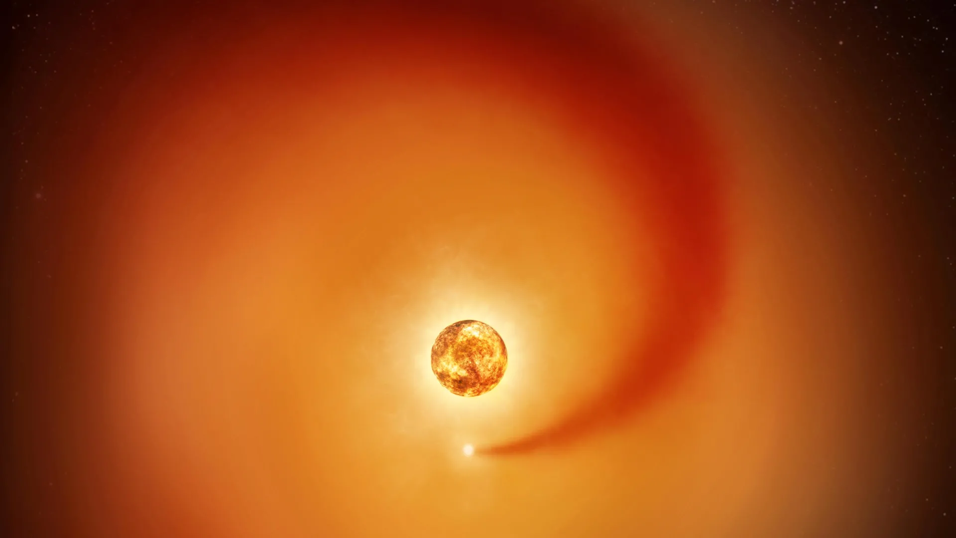 Betelgeuse possui um par invisível e o Hubble acaba de registrar sua trilha
