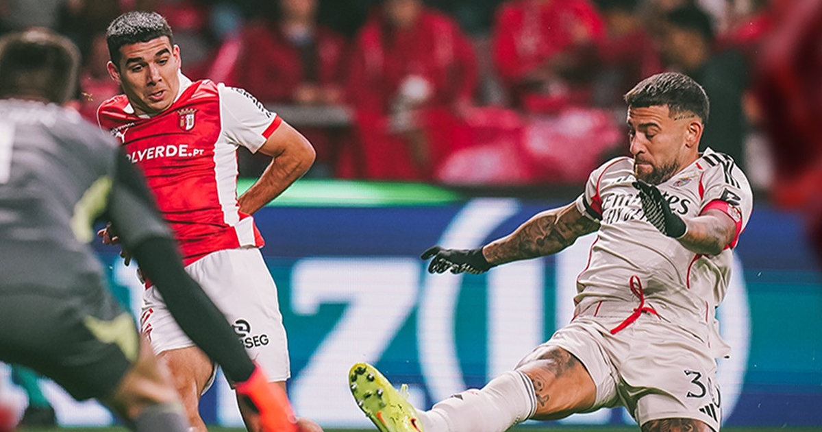 Benfica encerra 2025 com igualdade em Braga e pode distanciar