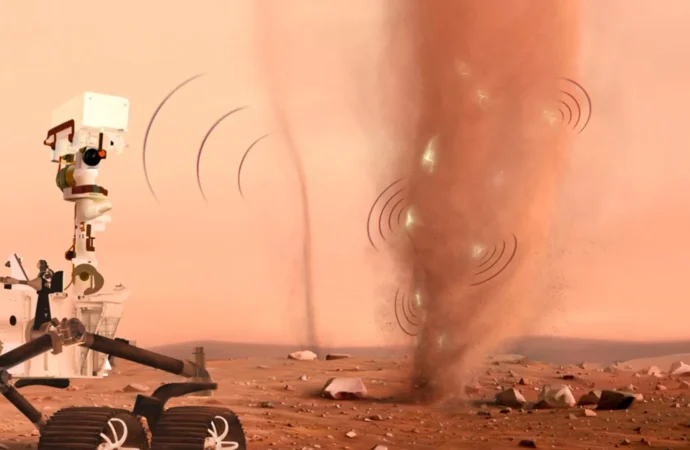 Tempestades de poeira em Marte estão carregadas de eletricidade