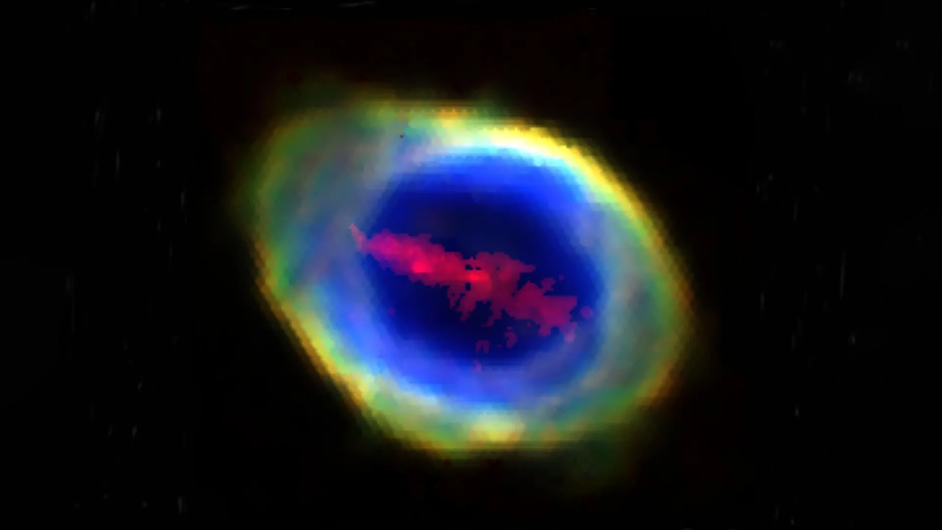 Nebulosa Anel Oculta uma Grande Estrutura de Ferro