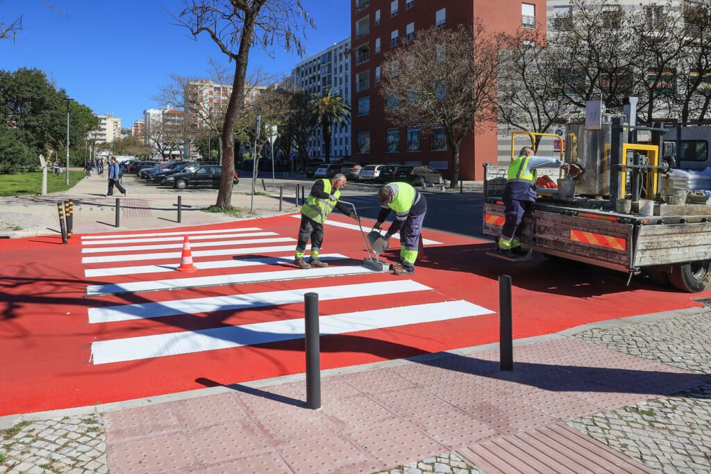 Proteção de faixas aprimorada com tinta exclusiva