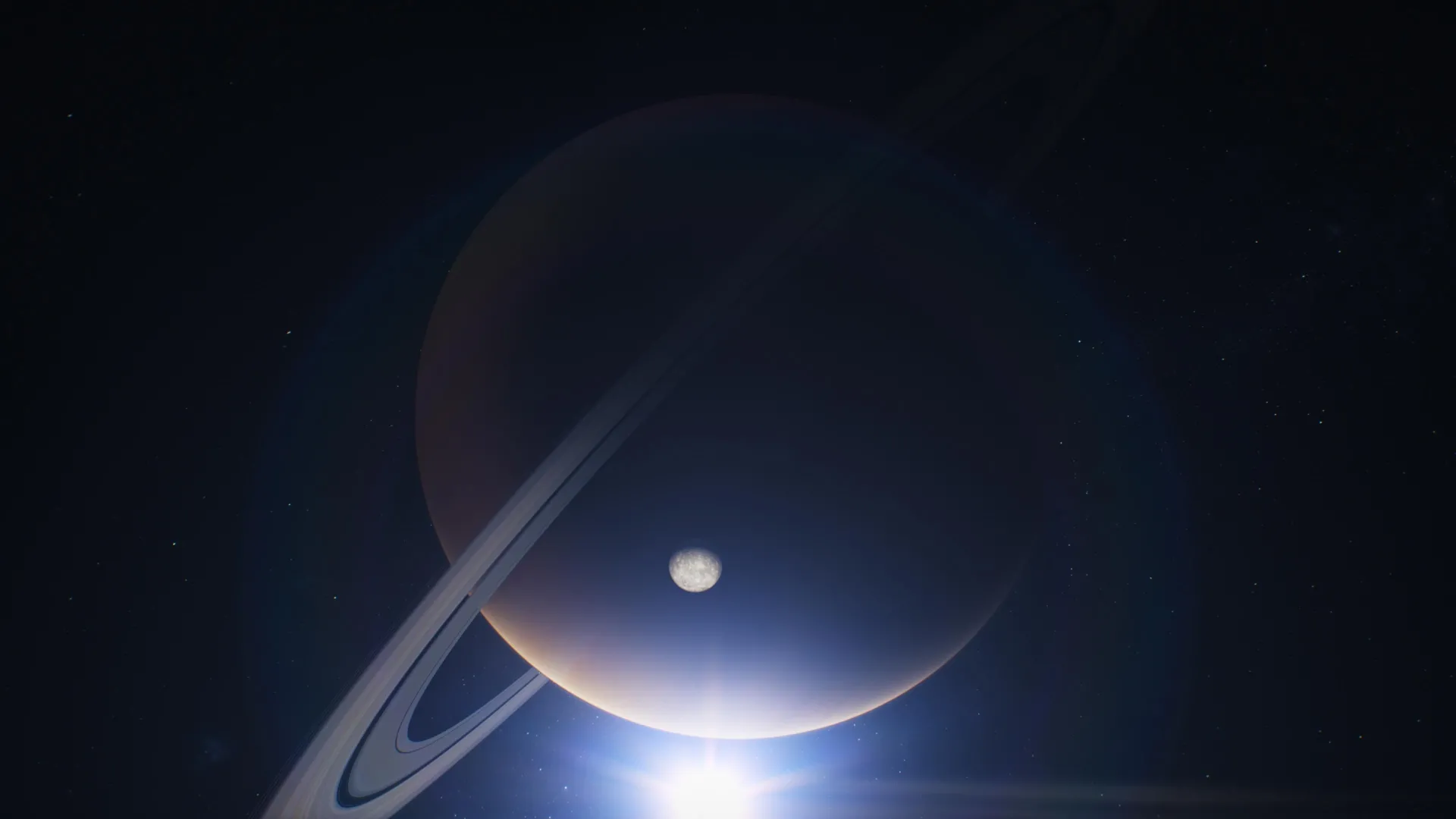 Uma lua desaparecida pode ter formado Titã e os anéis de Saturno.